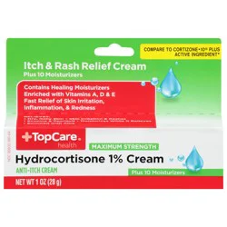 TopCare Health Maximum Strength Hydrocortisone 1% Cream 1 oz