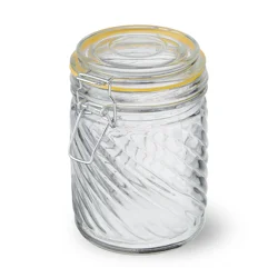 Kamenstein Preserve Clamp Jar Embossed 23.5oz