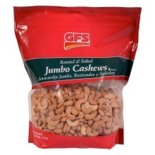 slide 1 of 1, GFS Cashews, 40 oz