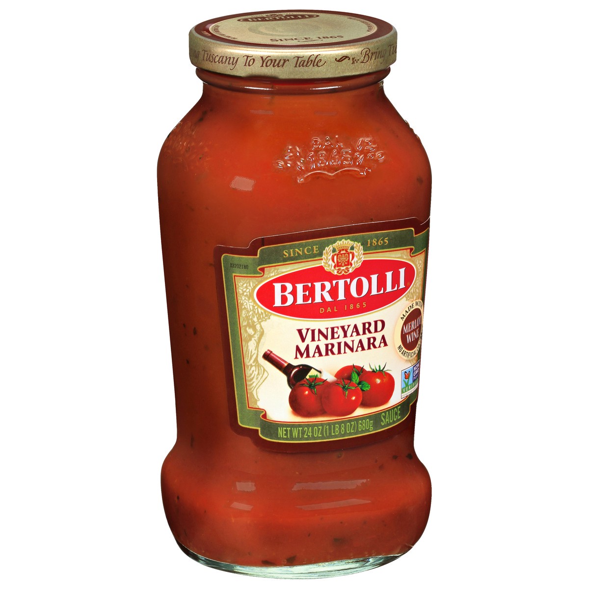slide 2 of 9, Bertollia Marinara With Burgundy Wine Pasta Sauce 24 Oz, 24 oz