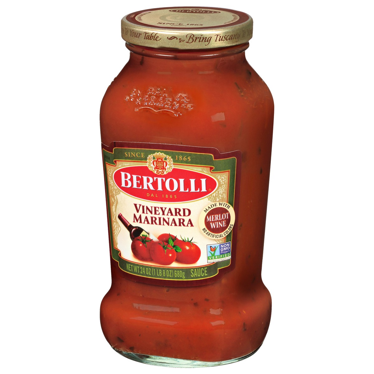 slide 6 of 9, Bertollia Marinara With Burgundy Wine Pasta Sauce 24 Oz, 24 oz
