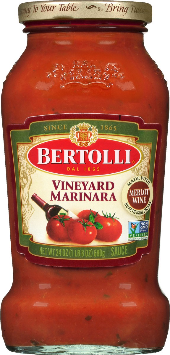 slide 4 of 9, Bertollia Marinara With Burgundy Wine Pasta Sauce 24 Oz, 24 oz
