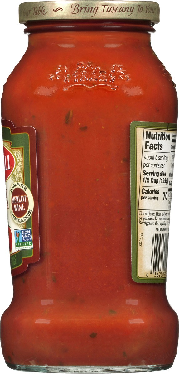 slide 5 of 9, Bertollia Marinara With Burgundy Wine Pasta Sauce 24 Oz, 24 oz