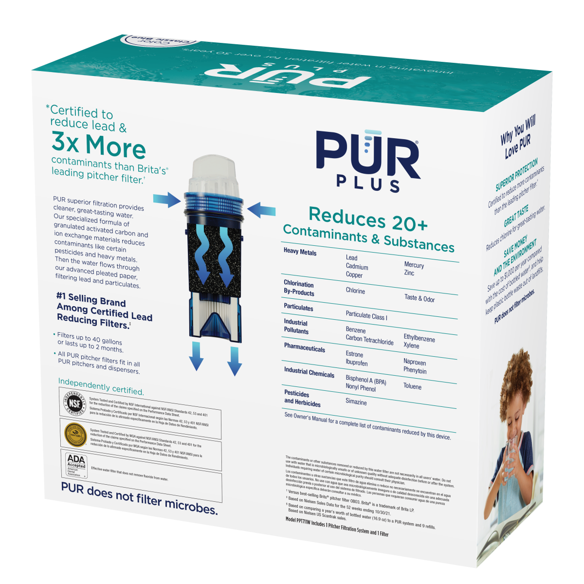 slide 9 of 9, Pur Plus Faucet Filtration System 7 ea, 7 cups