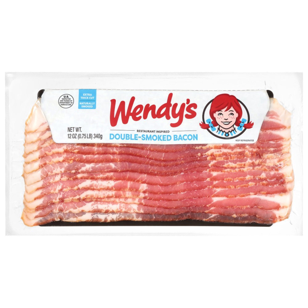 slide 2 of 2, Wendy's Double-Smoked Bacon (Exclusive To Kroger!), 12 oz