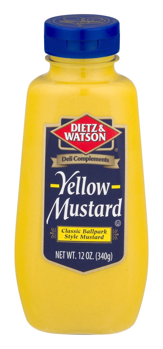 slide 1 of 11, Dietz & Watson Yellow Mustard, 12 oz