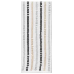 ROOM & RETREAT RR Gray Stripe Fashion Hand Towel, 16 in x 28 in