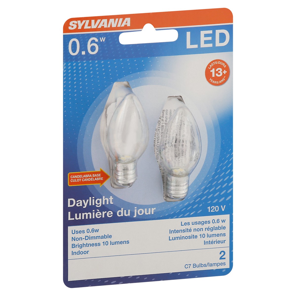 slide 3 of 11, Sylvania 0.6 Watts Daylight LED Light Bulbs 2 ea, 2 ct