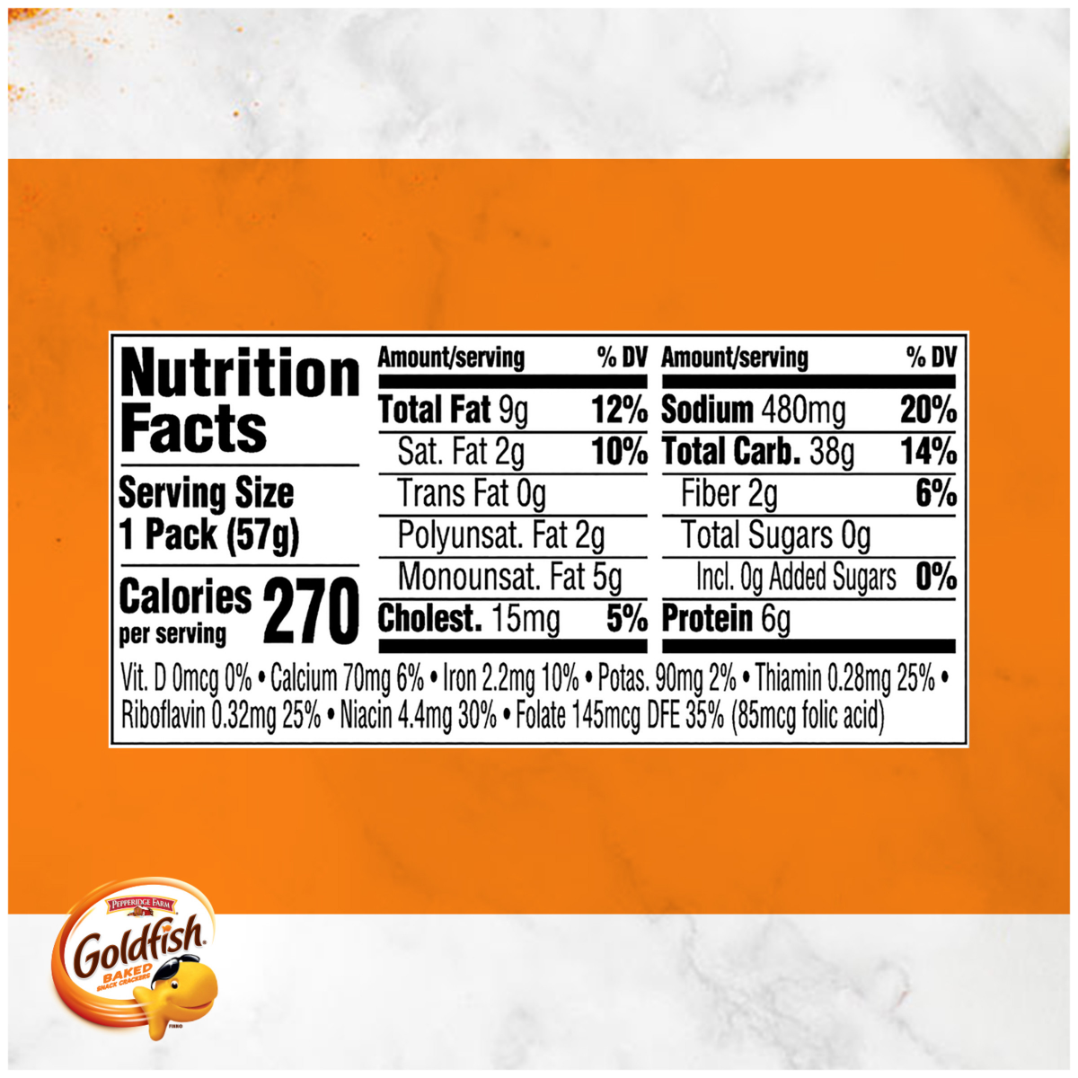 slide 5 of 8, Pepperidge Farm Goldfish Cheddar Baked Snack Crackers Fun Holiday Colors, 2 oz