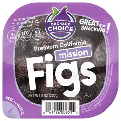 Orchard Choice Premium California Mission Figs 8 oz Resealable Container