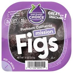 Orchard Choice Premium California Mission Figs 8 oz Resealable Container