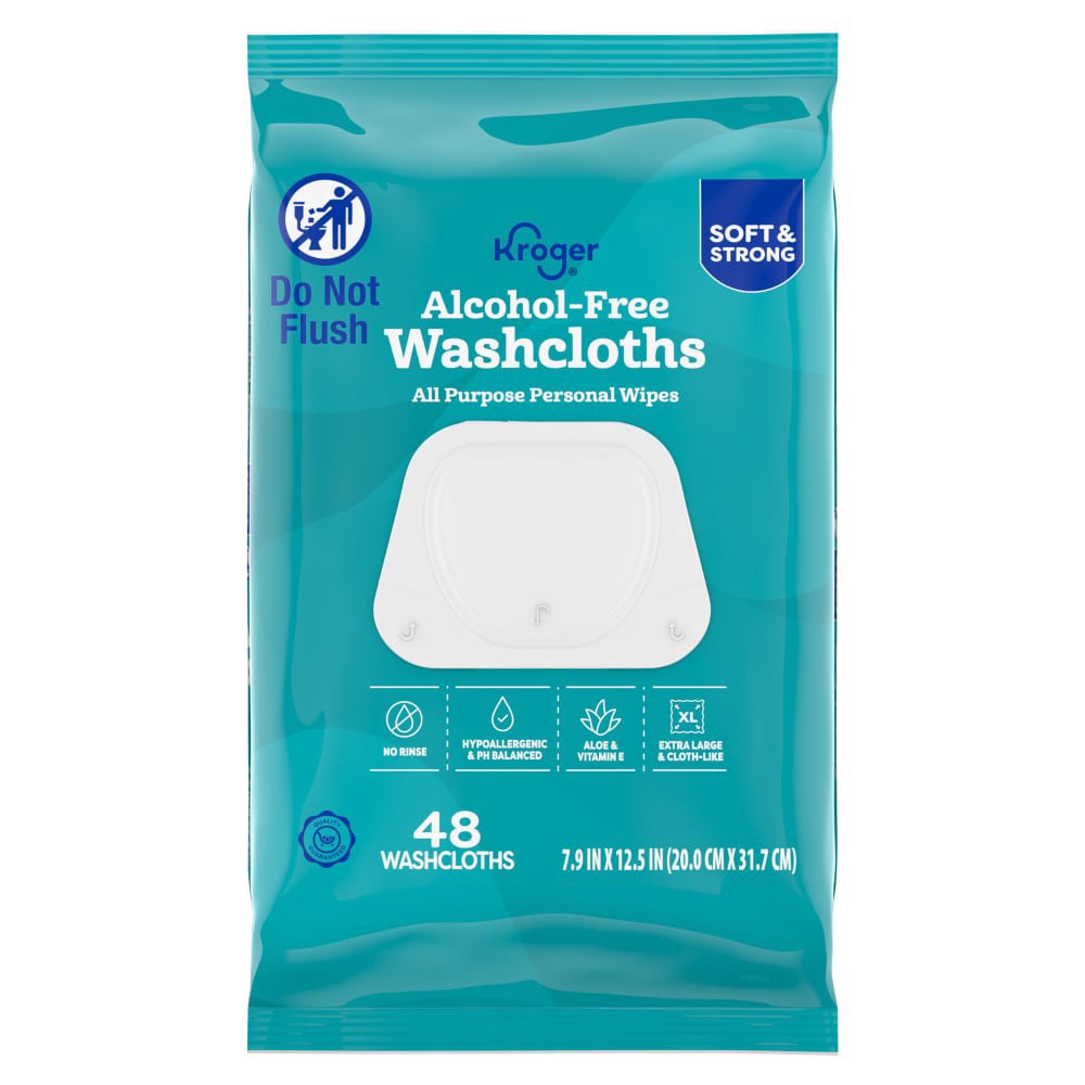 slide 1 of 5, Kroger® Adult Personal Wash Cloths, 48 ct