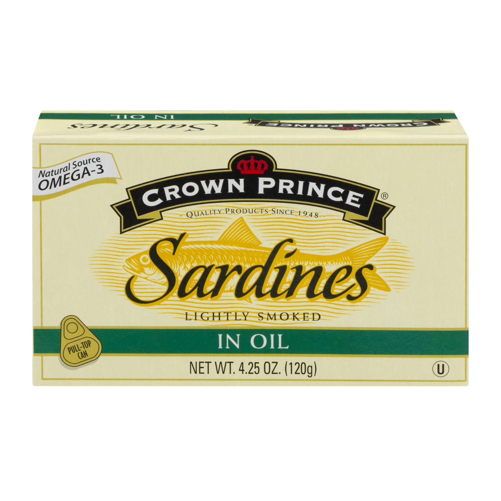 slide 1 of 1, Crown Prince Lightly Smoked Sardines in Oil, 4.25 oz