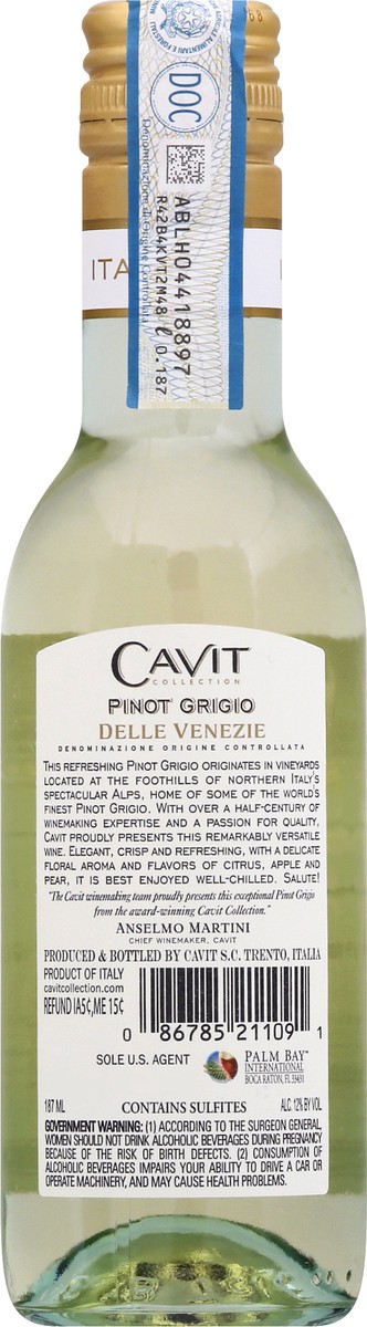 slide 2 of 11, Cavit Pinot Grigio, 748 ml