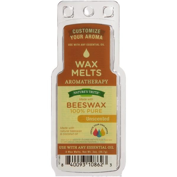 slide 1 of 1, Nature's Truth, Llc. Nature's Truth Unscented Aromatherapy Beeswax Wax Melts, 8 ct