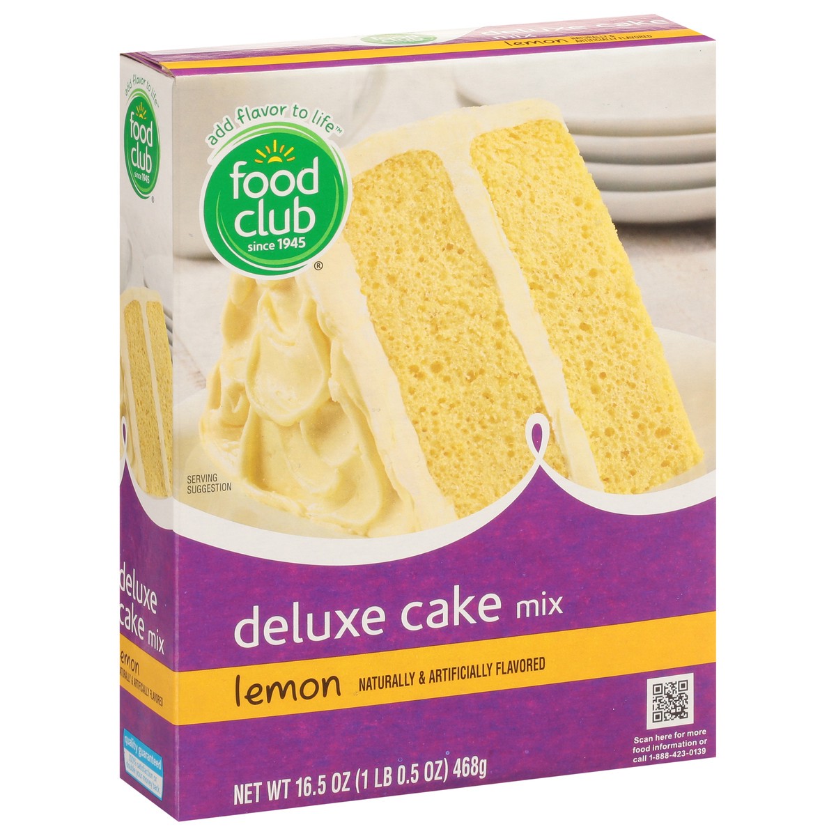 slide 5 of 9, Food Club Deluxe Lemon Cake Mix 16.5 oz, 16.5 oz