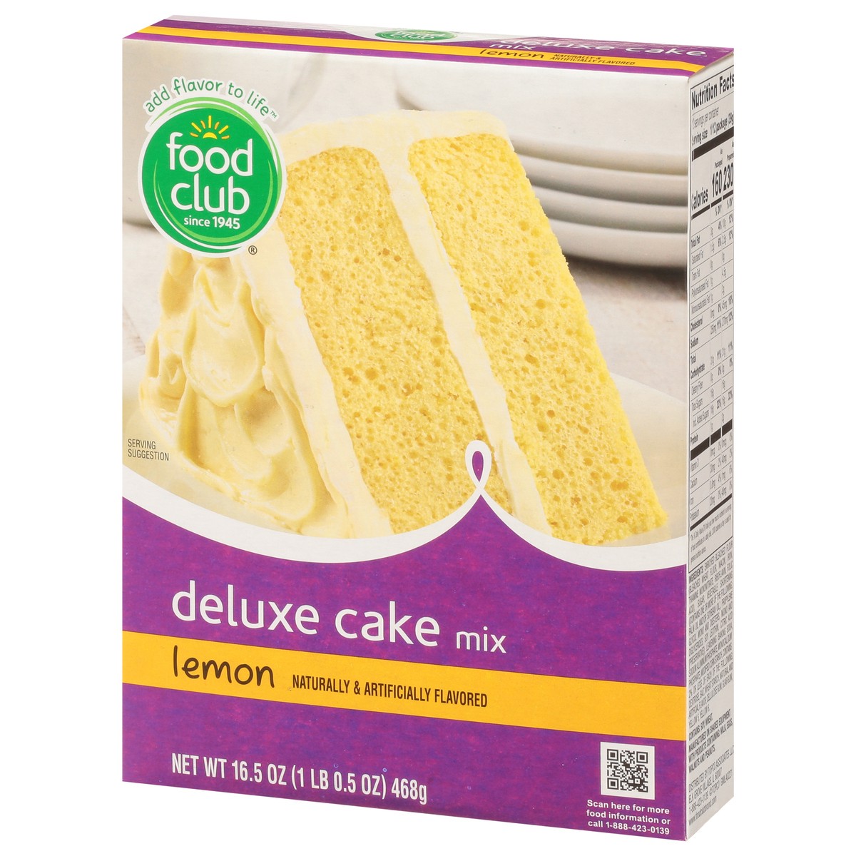 slide 6 of 9, Food Club Deluxe Lemon Cake Mix 16.5 oz, 16.5 oz