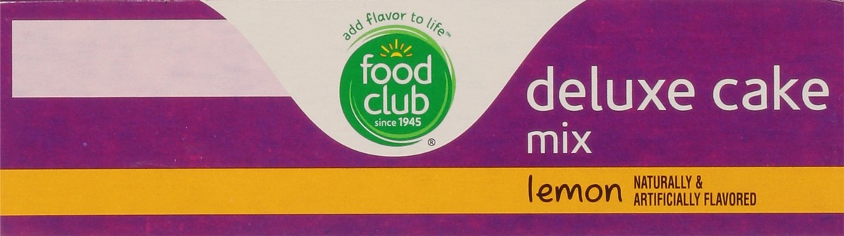 slide 4 of 9, Food Club Deluxe Lemon Cake Mix 16.5 oz, 16.5 oz