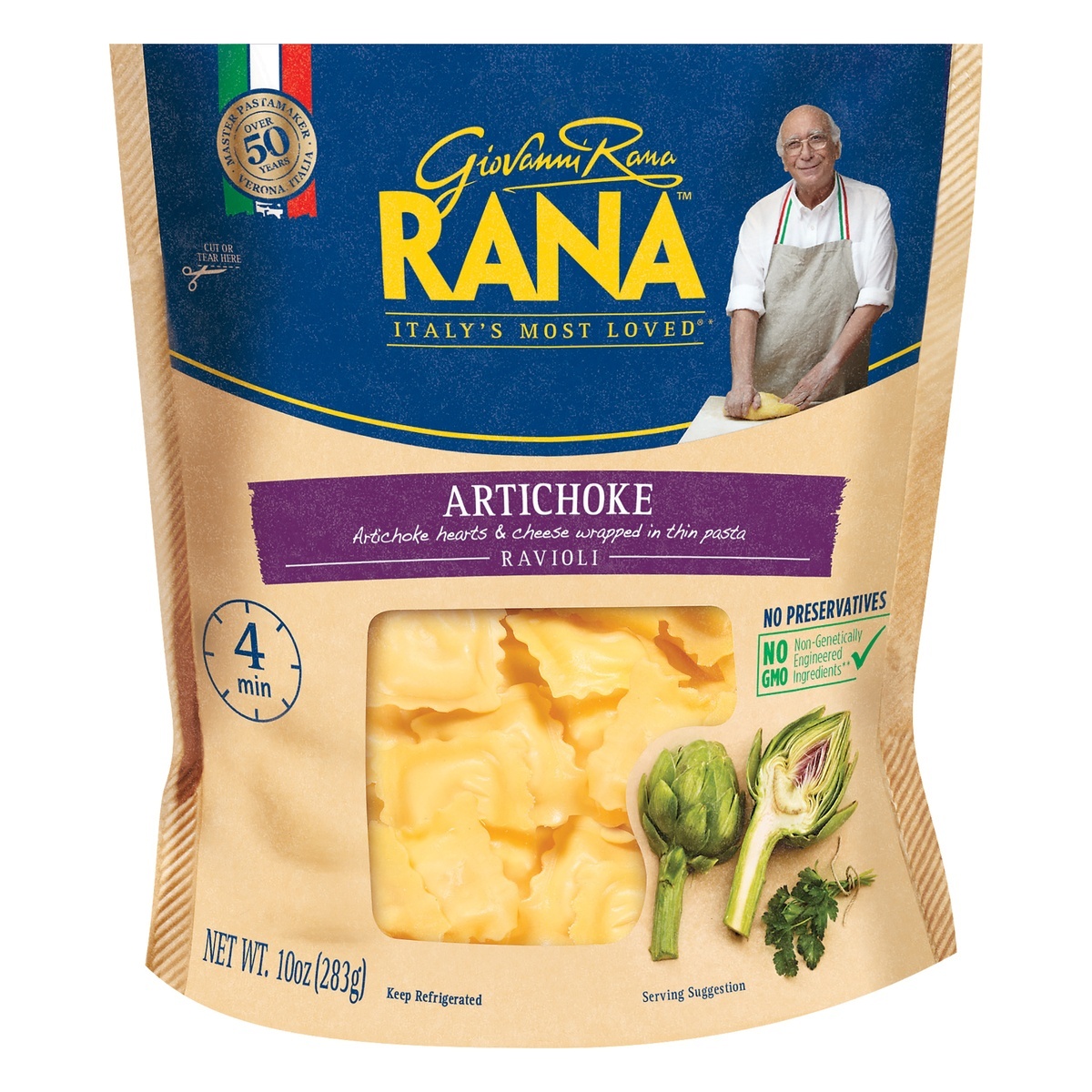slide 1 of 7, Rana Artichoke Ravioli Pasta, 10 oz