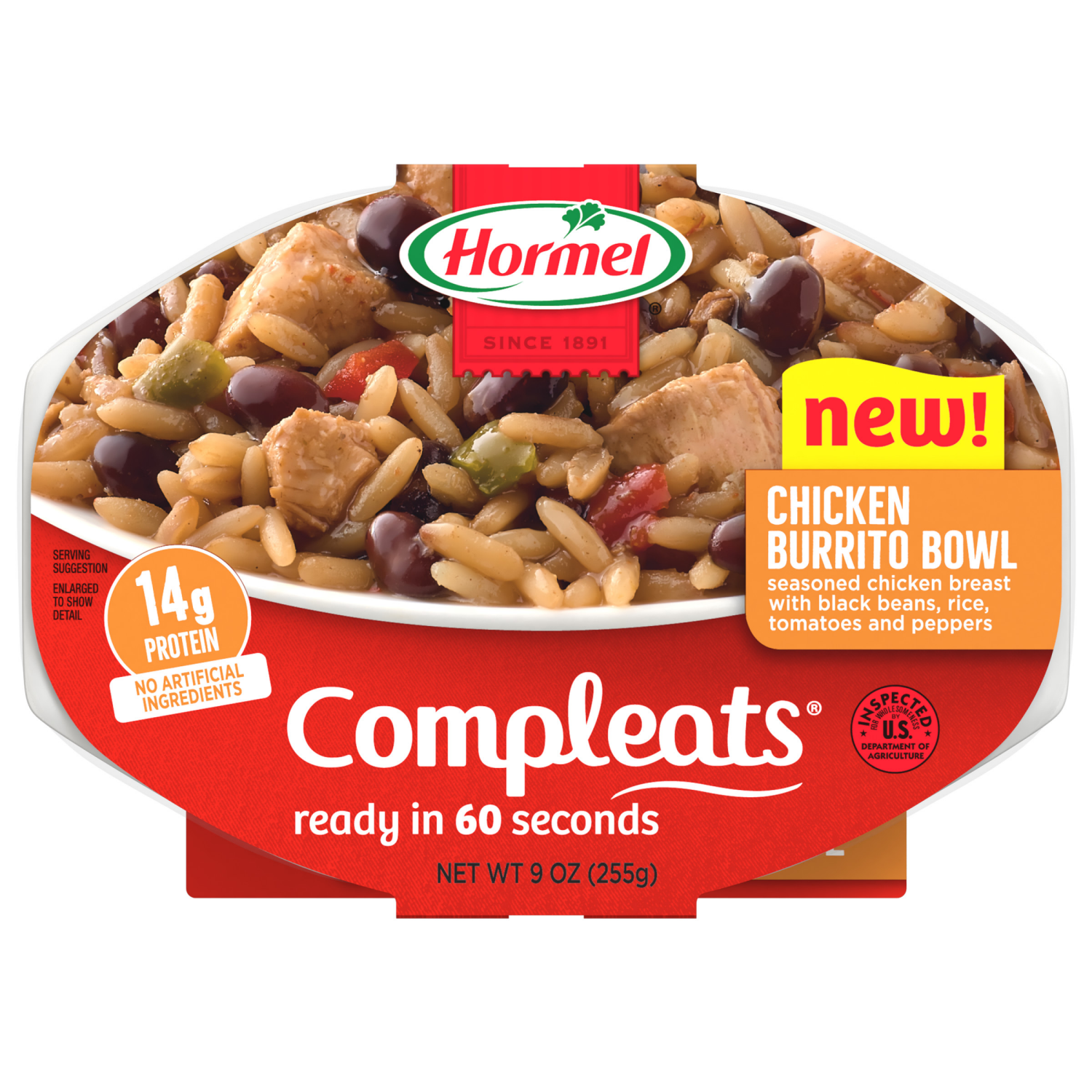 slide 8 of 8, Hormel Compleats Chicken Burrito Bowl 9 oz, 9 oz