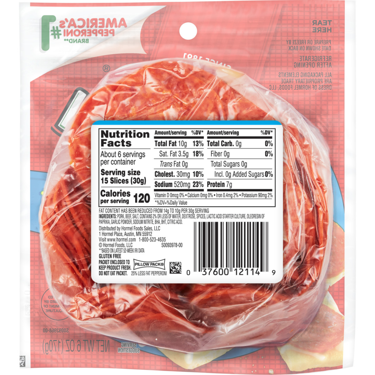slide 2 of 4, HORMEL Pepperoni 25% Less Fat, 6 oz
