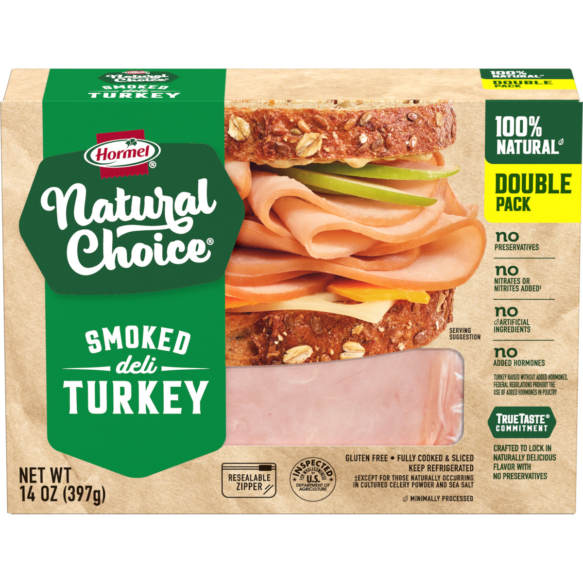 slide 1 of 21, Hormel Natural Choice Smoked Deli Turkey, 8 oz, 8 oz