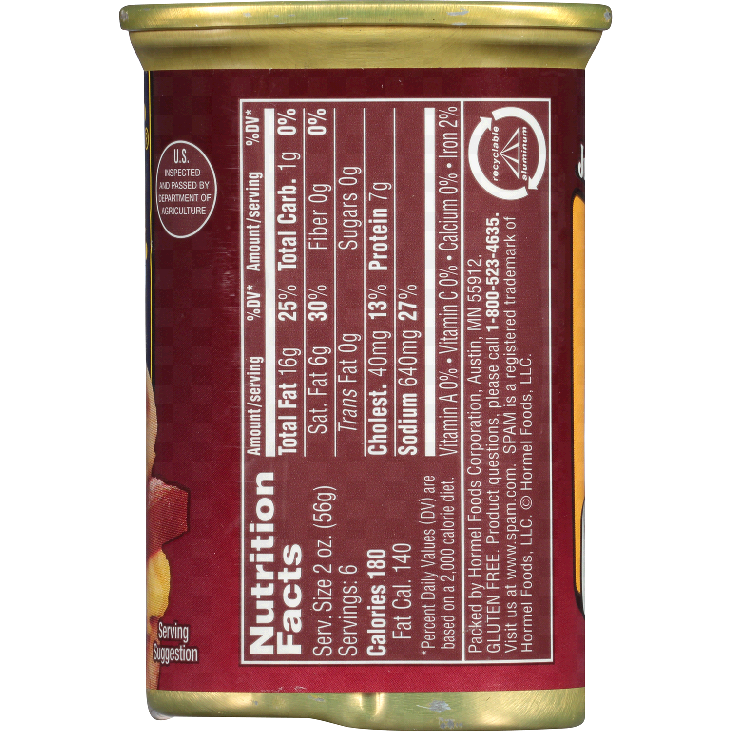 slide 3 of 3, SPAM Hickory Smoke Flavored Canned Meat 12 oz. Pull-Top Can, 12 oz