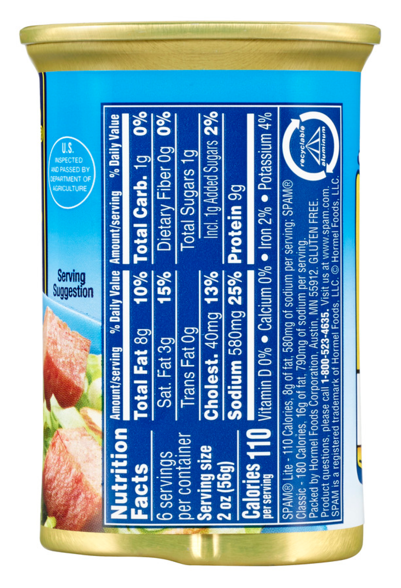 slide 3 of 5, SPAM Lite, 12 oz