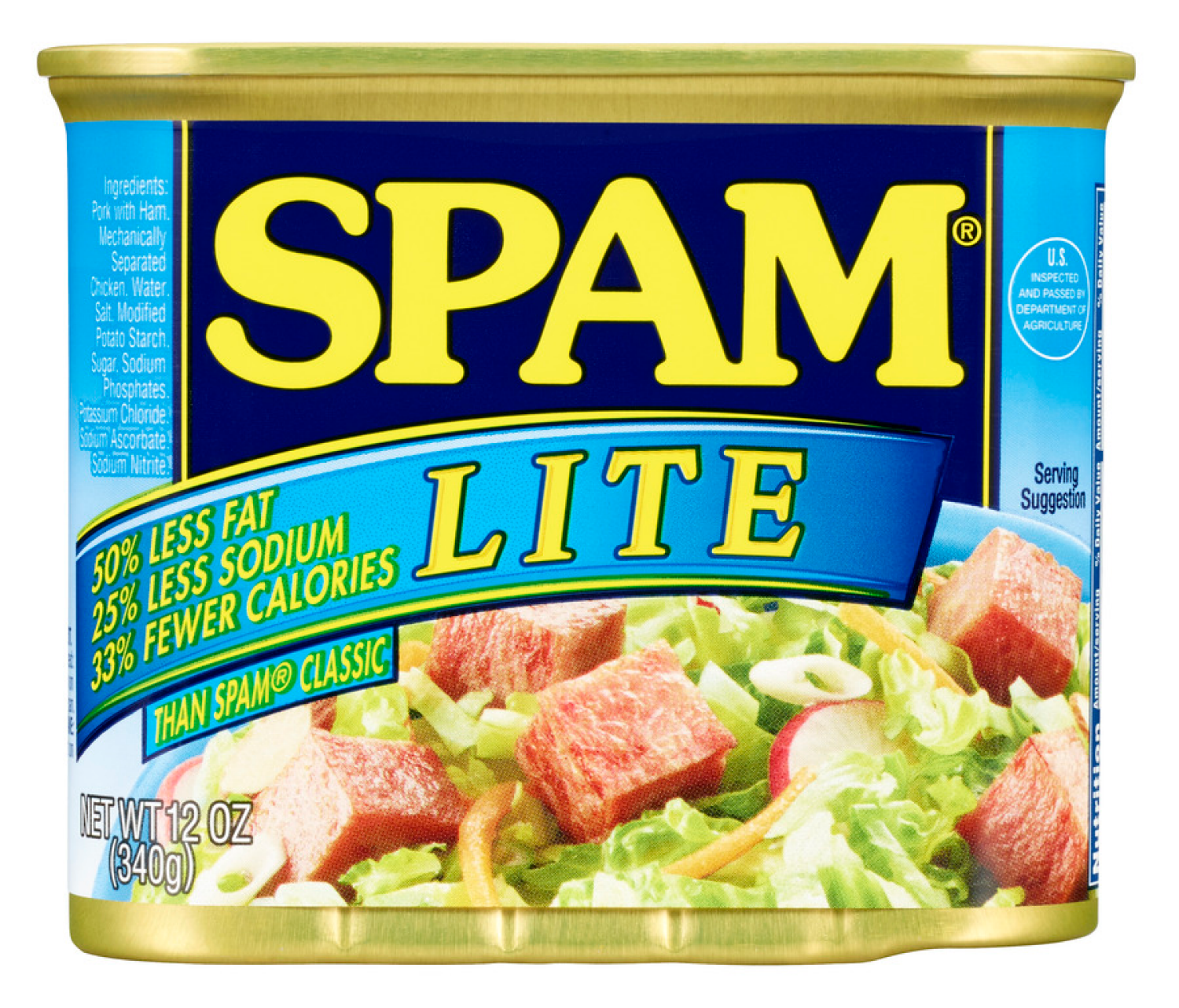 slide 1 of 5, SPAM Lite, 12 oz