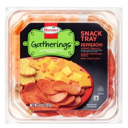 Hormel Gatherings Snack Tray Pepperoni & Cheese, 14 Oz