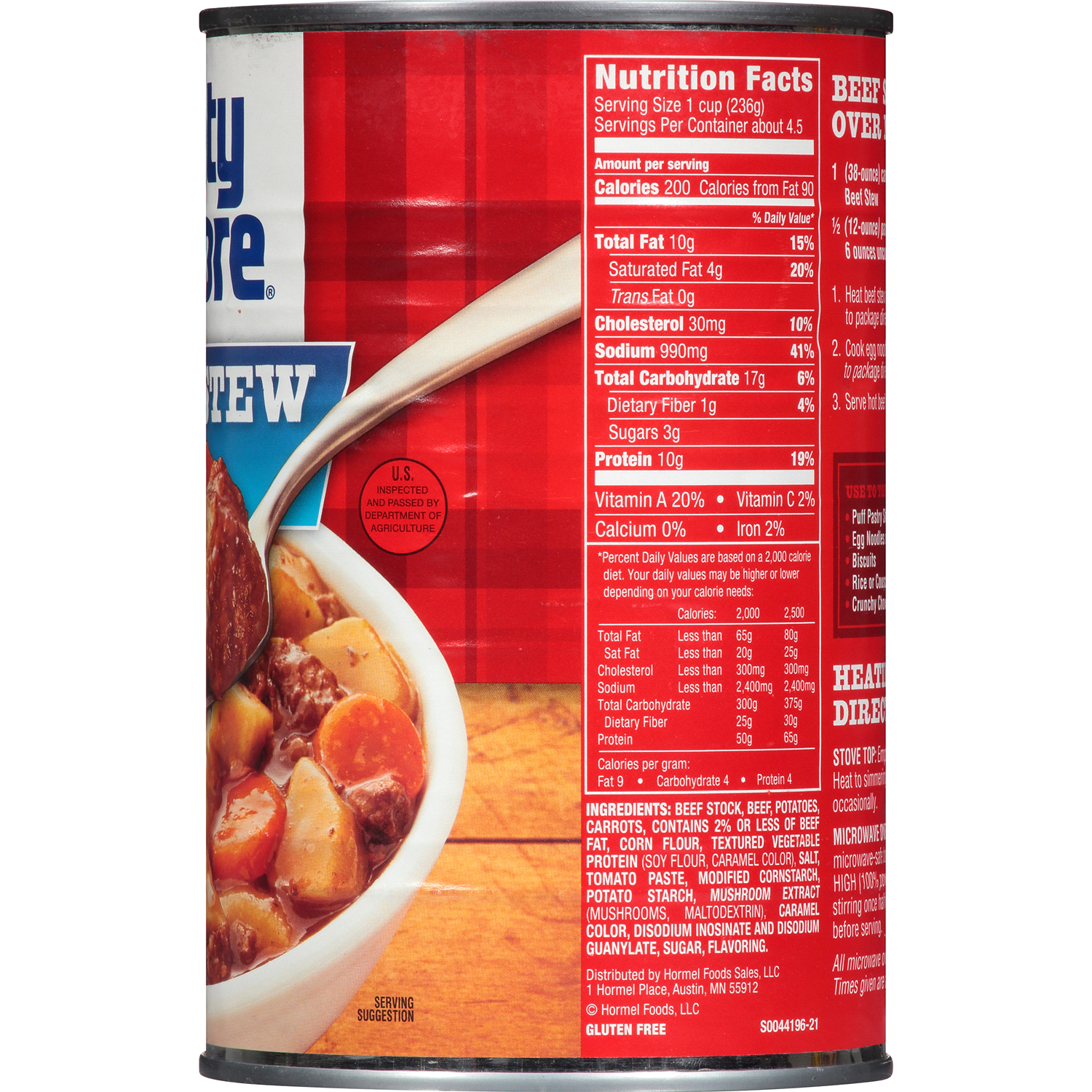 slide 3 of 4, Hormel Dinty Moore Beef Stew 38 oz. Can, 38 oz