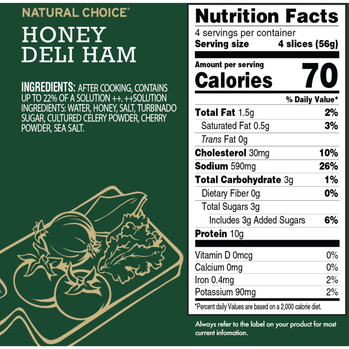 slide 9 of 21, Hormel Natural Choice Honey Deli Ham, 8 oz, 8 oz