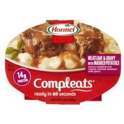 Hormel Compleats Meatloaf & Gravy with Mashed Potatoes 9 oz