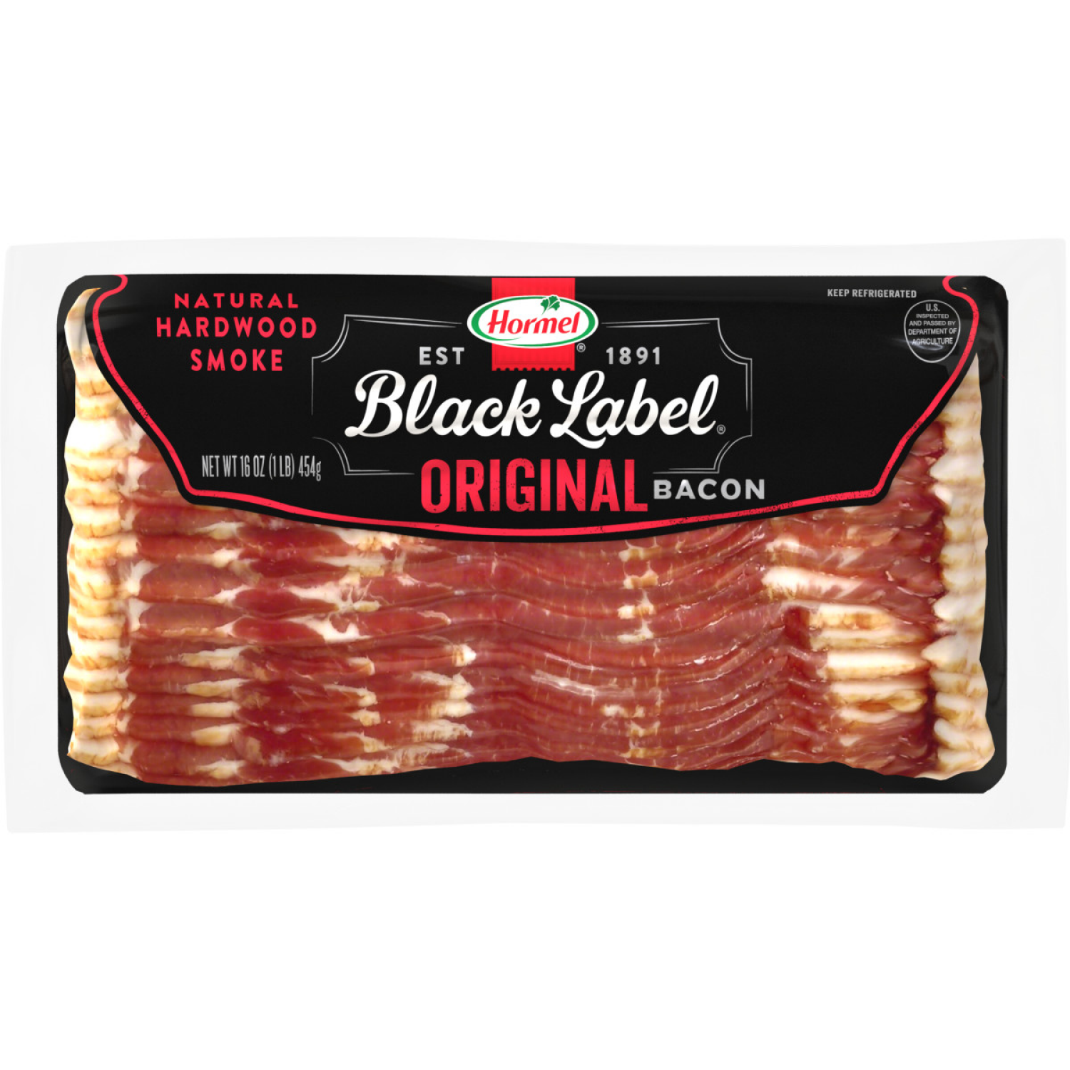 slide 1 of 6, HORMEL BLACK LABEL Original Bacon, 16 oz