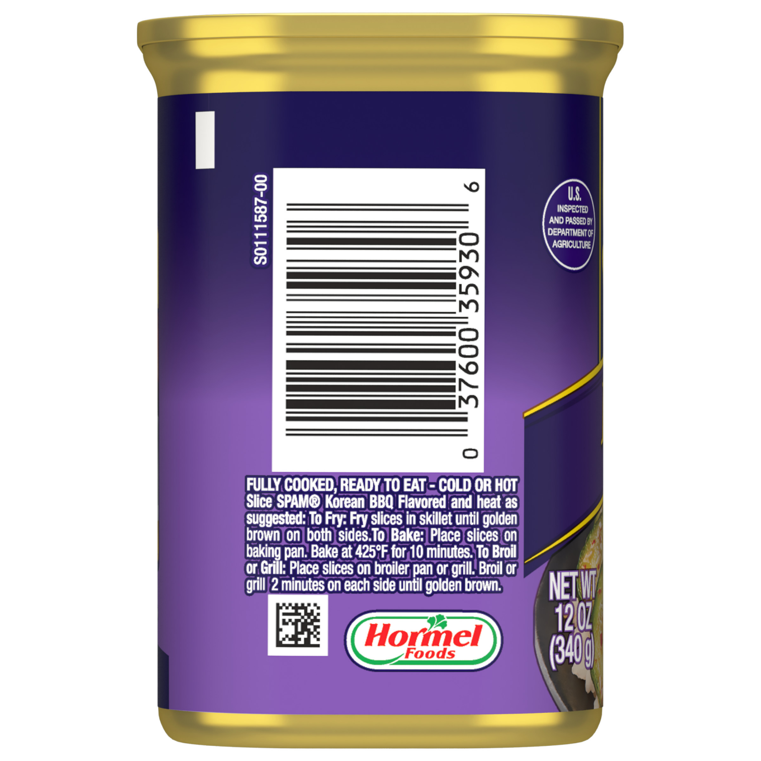 slide 2 of 3, Hormel Spam Korean Bbq, 12 oz