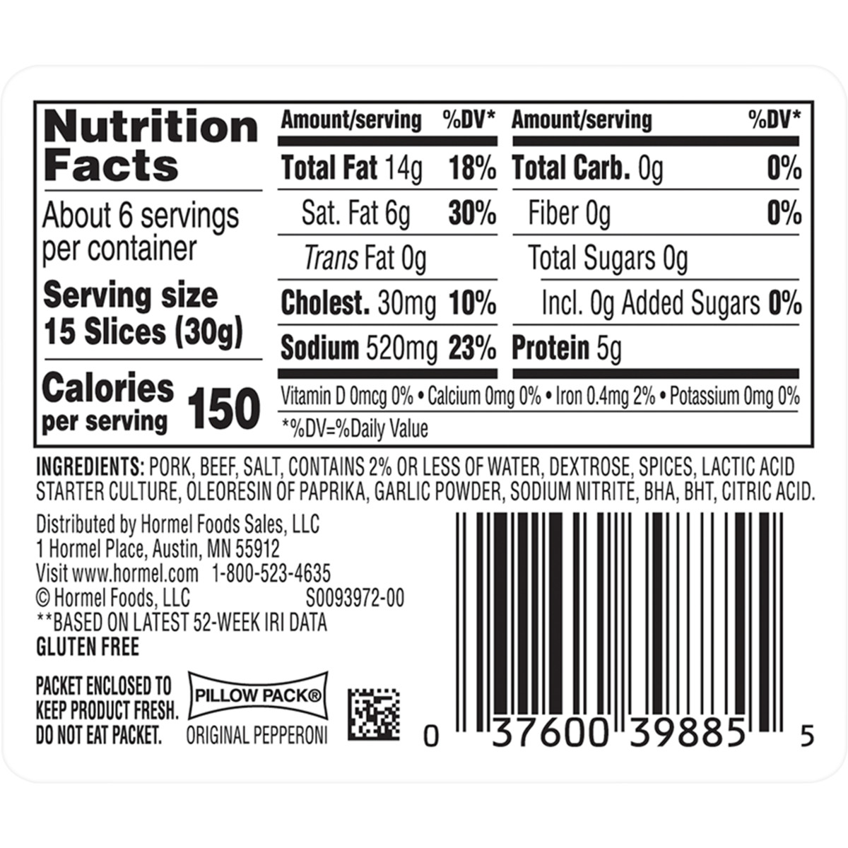 slide 2 of 6, Hormel Cured Salt Pork, Vac-Pack, 12 oz