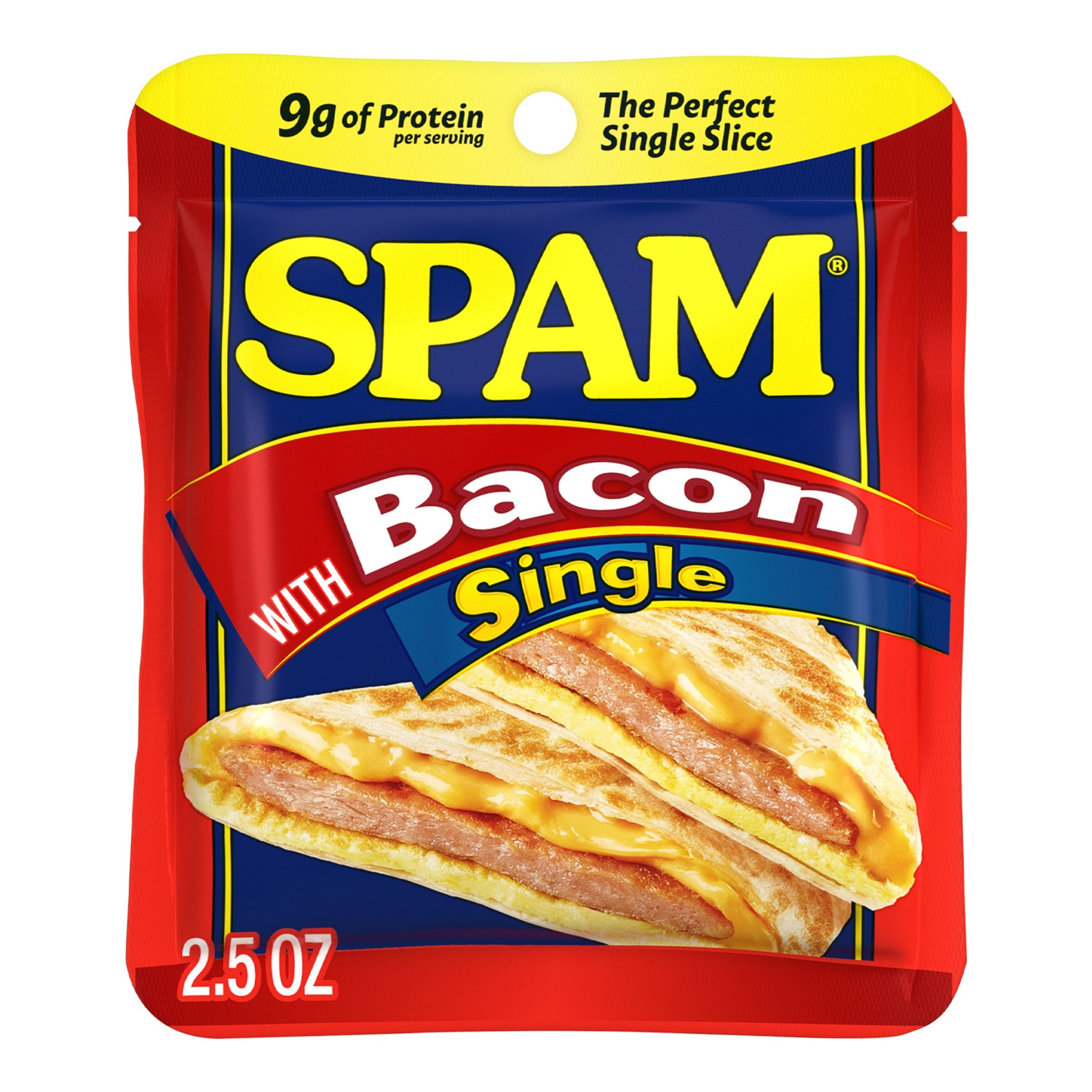 slide 1 of 8, SPAM Single - Bacon 2.5oz, 2.5 oz