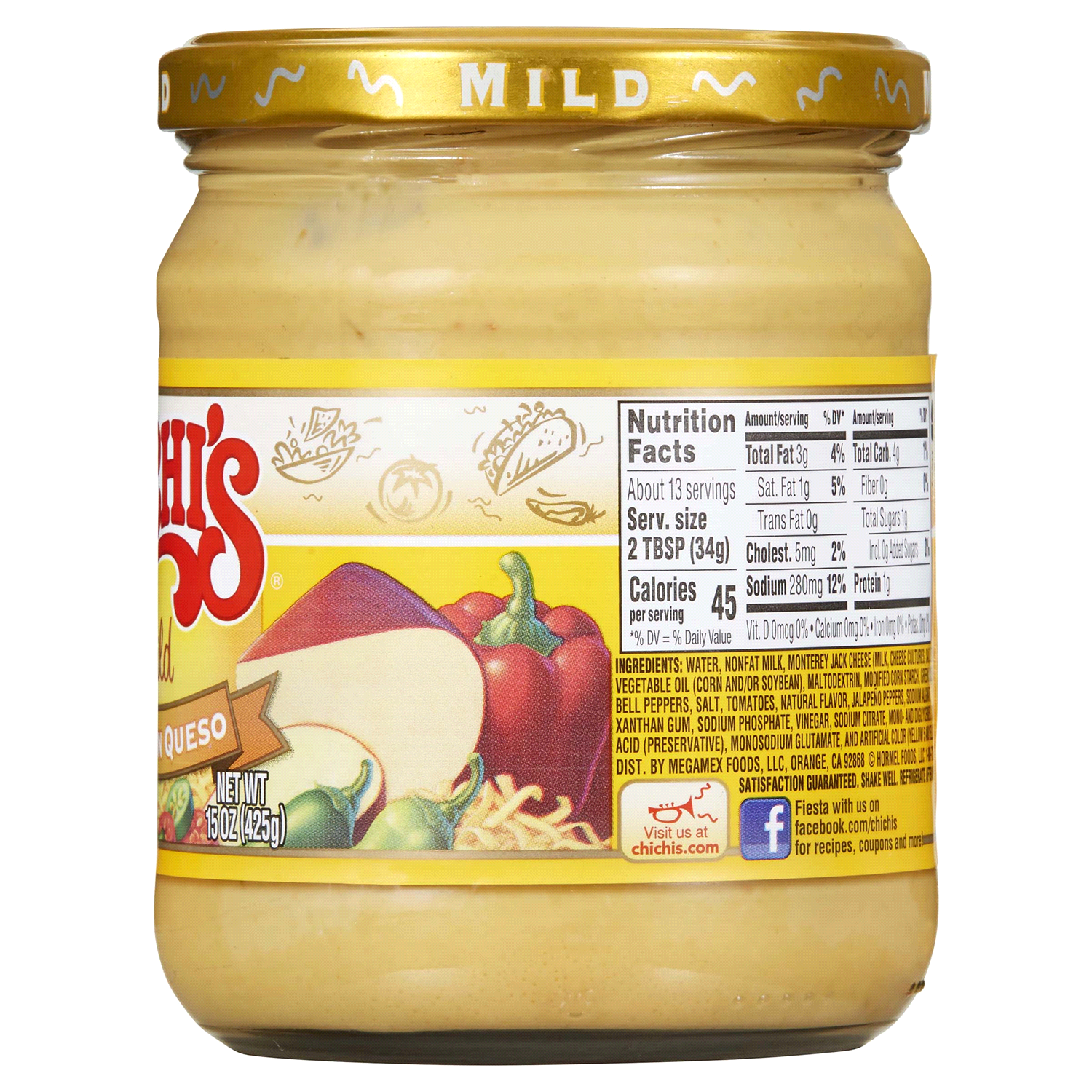 slide 3 of 5, CHI-CHI'S Salsa Con Queso Mild, 15 oz