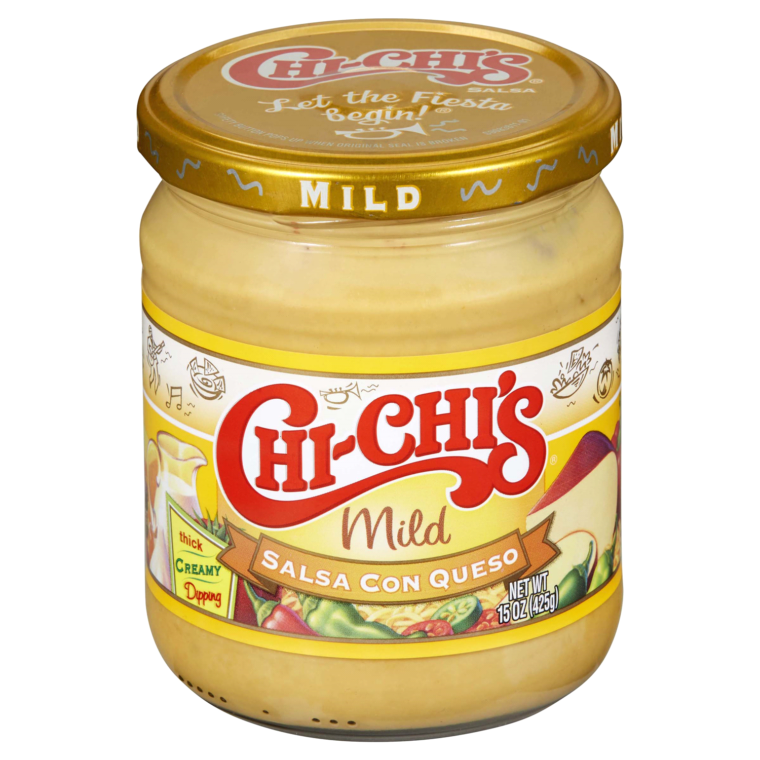 slide 1 of 5, CHI-CHI'S Salsa Con Queso Mild, 15 oz
