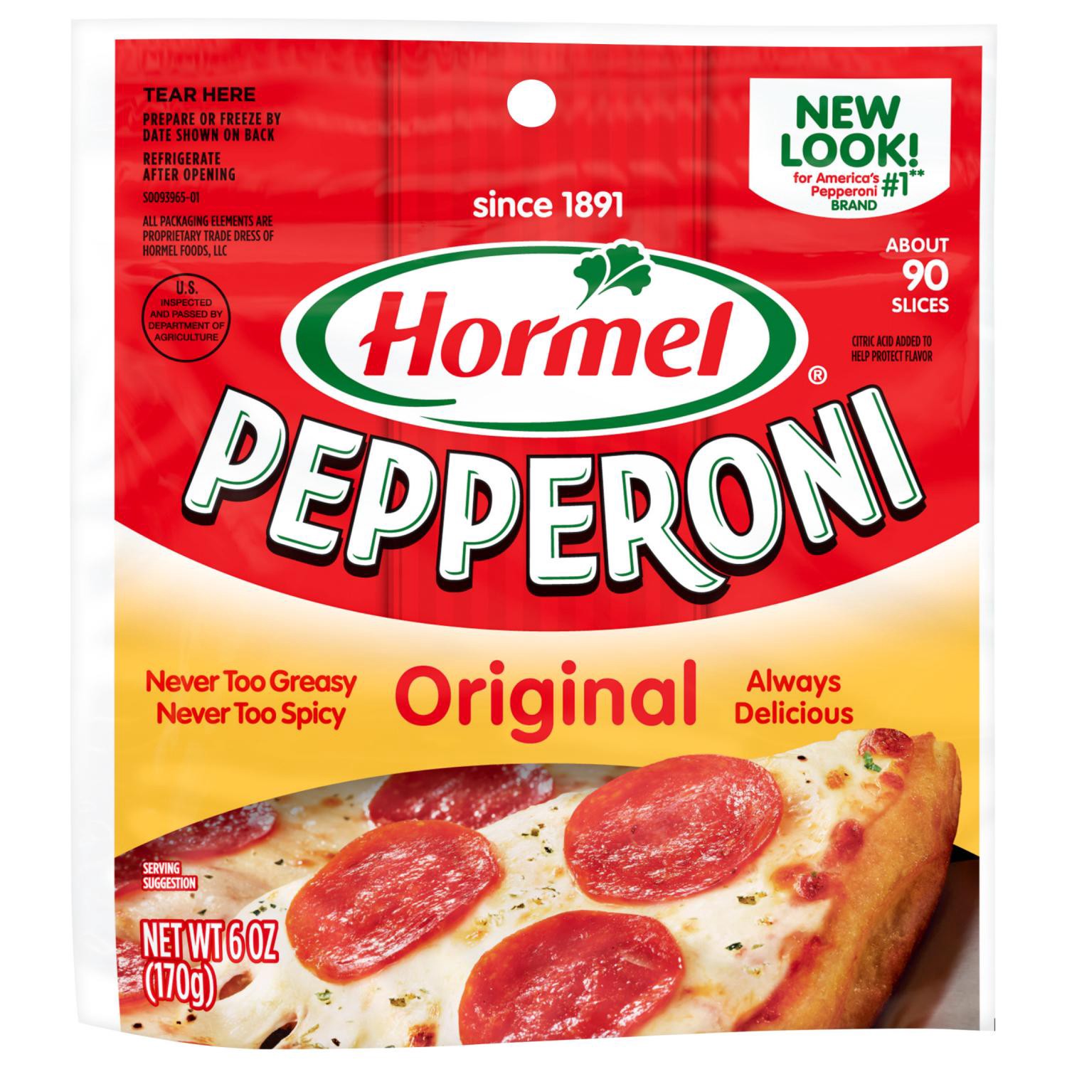 slide 1 of 7, Hormel Original Pepperoni, 6 Oz, 6 oz
