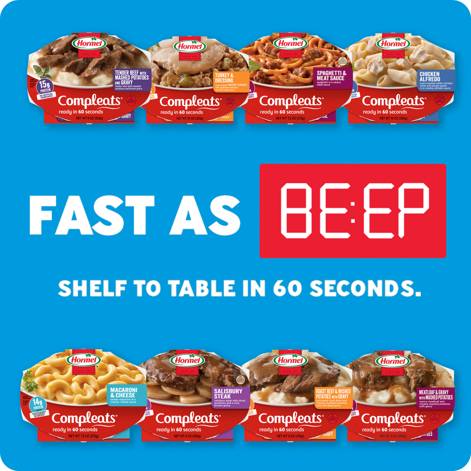 slide 4 of 4, Hormel® Compleats® Beefy Mac Microwave Meal, 7.5 oz