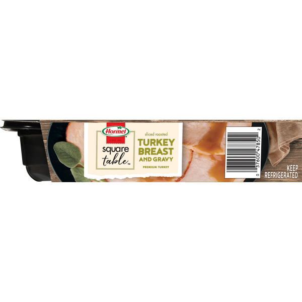 slide 12 of 29, Hormel Square Table Sliced Roast Turkey Breast & Gravy, 15 oz, 15 oz