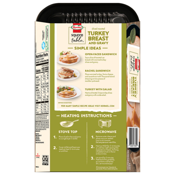 slide 20 of 29, Hormel Square Table Sliced Roast Turkey Breast & Gravy, 15 oz, 15 oz