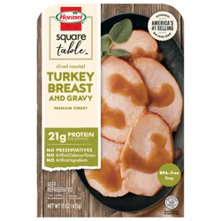 HORMEL SQUARE TABLE Sliced Roast Turkey Breast and Gravy
