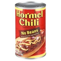 Hormel No Beans Chili 25 oz
