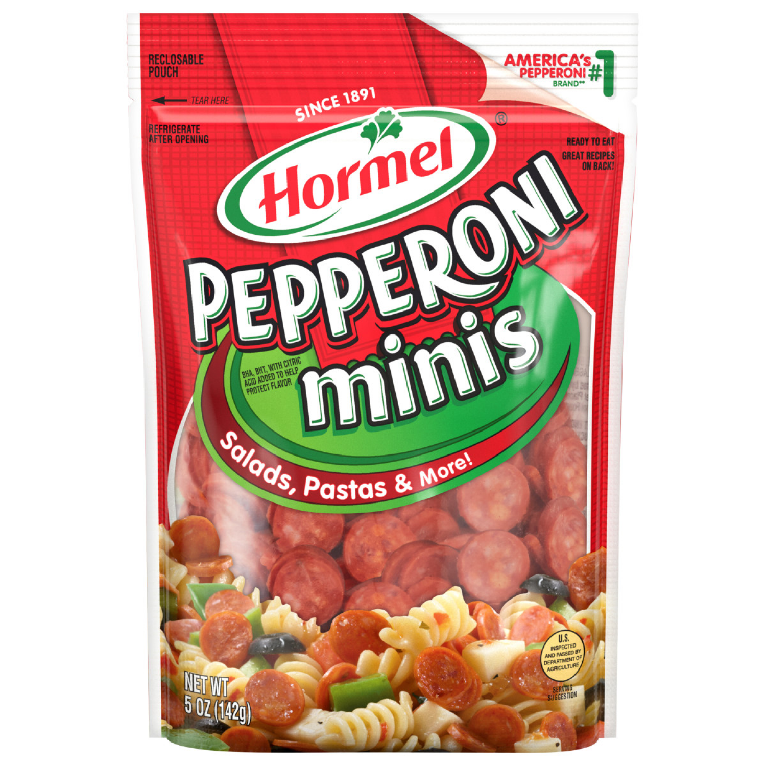 slide 1 of 4, HORMEL Pepperoni Minis, 5 oz