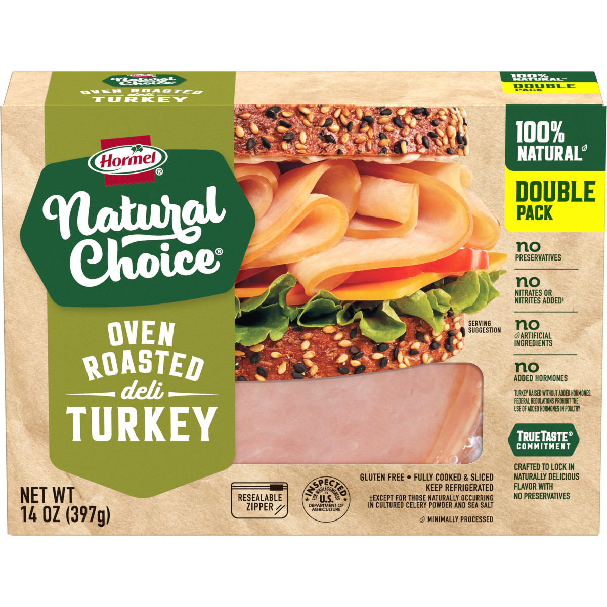 slide 1 of 29, Hormel Natural Choice Oven Roasted Turkey, 14 oz, Double Pack, 14 oz