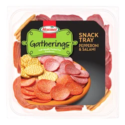 HORMEL GATHERINGS Snack Tray Pepperoni and Salami