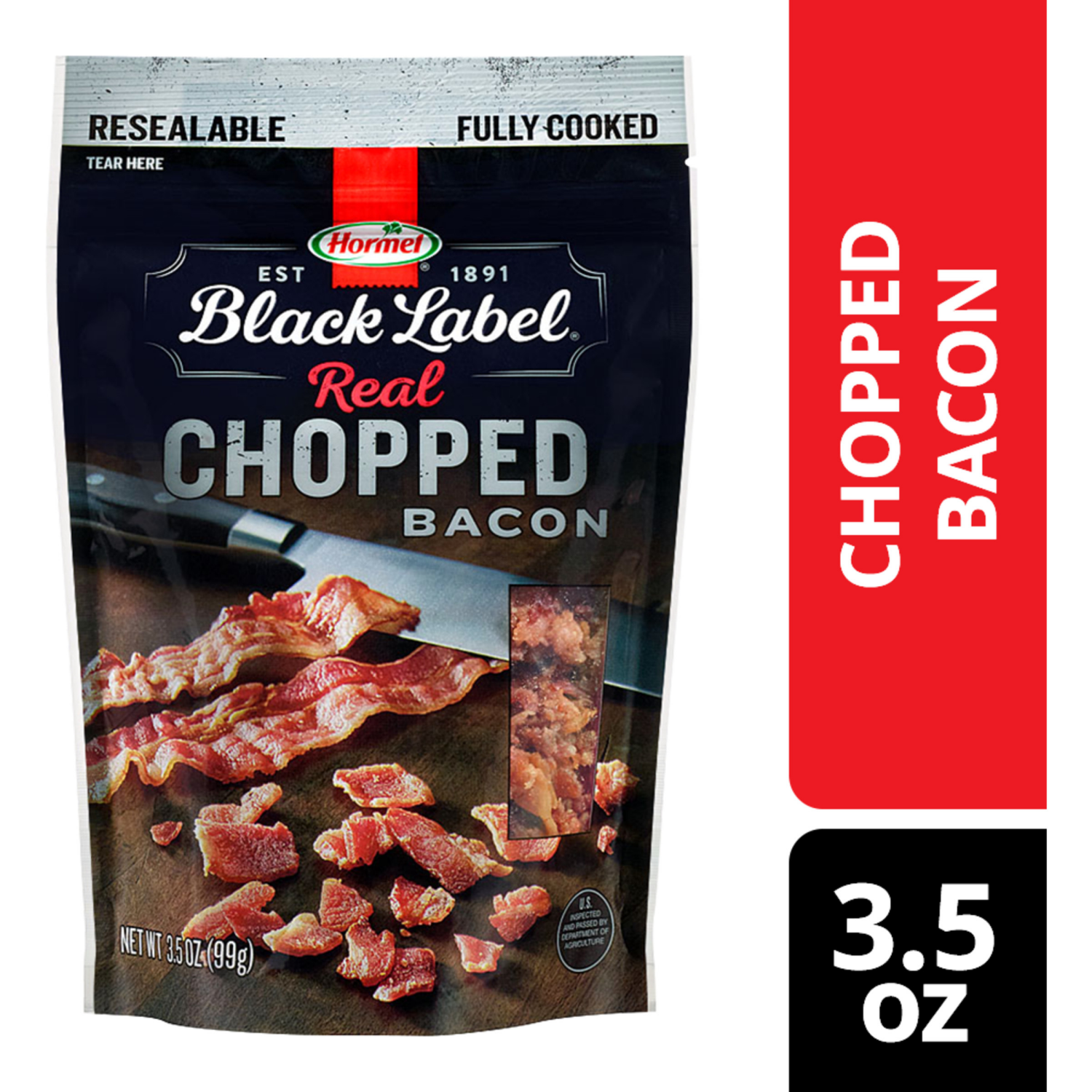 slide 4 of 4, Black Label Chopped Bacon 3.5 oz, 3.5 oz