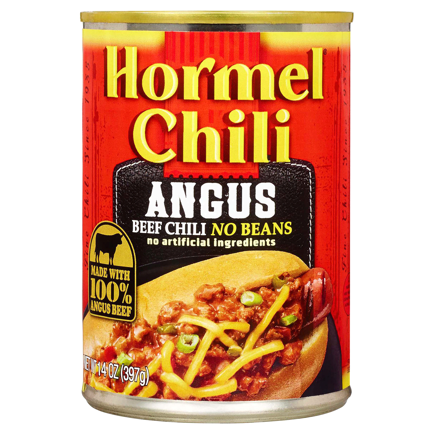 slide 1 of 4, Hormel Chili Angus Beef with No Beans, 14 oz